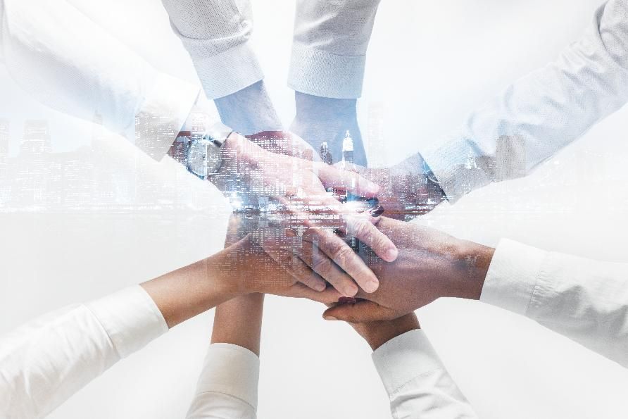 Hands joined together — teamwork at NGTS